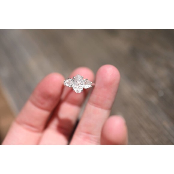 Engagement rings, raw diamond ring raw stone ring size 3 4 5 6 7 8 9 10 … - Picture 5 of 9